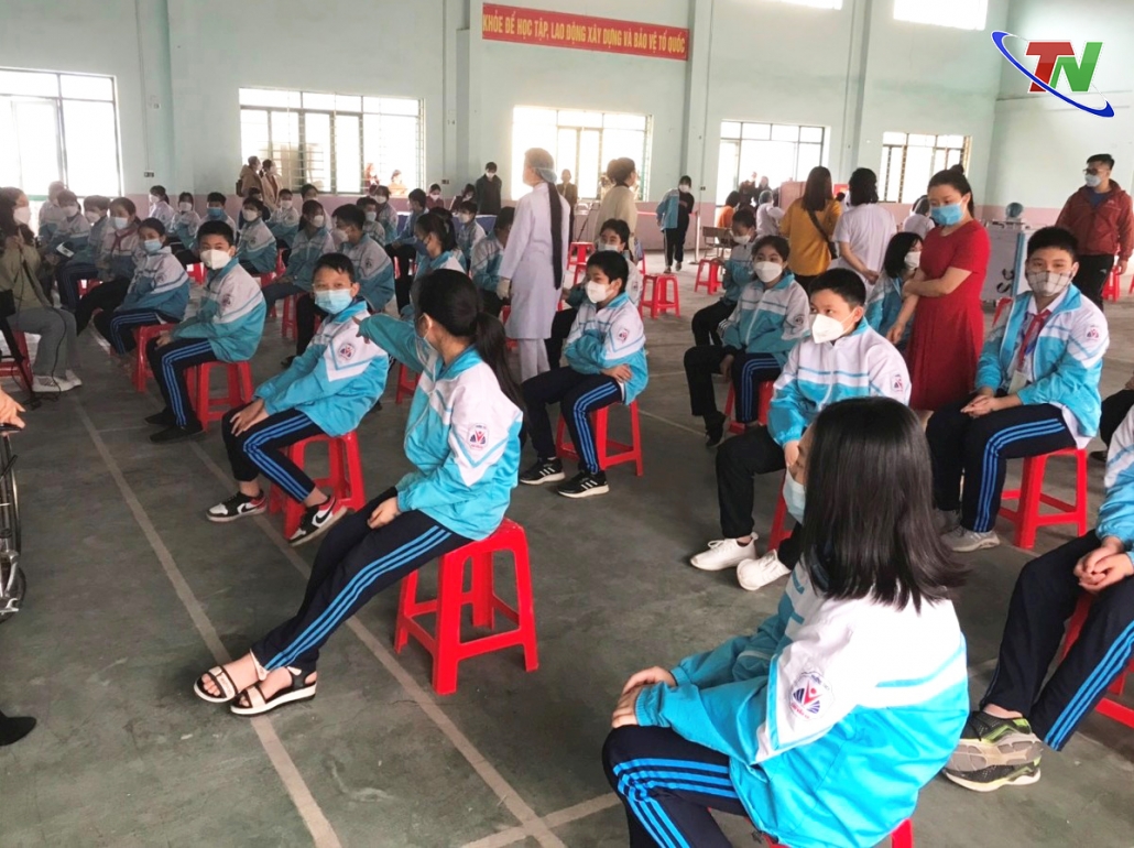 [Photo] Thái Nguyên: Bắt đầu tiêm vắc xin phòng COVID-19 cho trẻ từ 5 đến dưới 12 tuổi