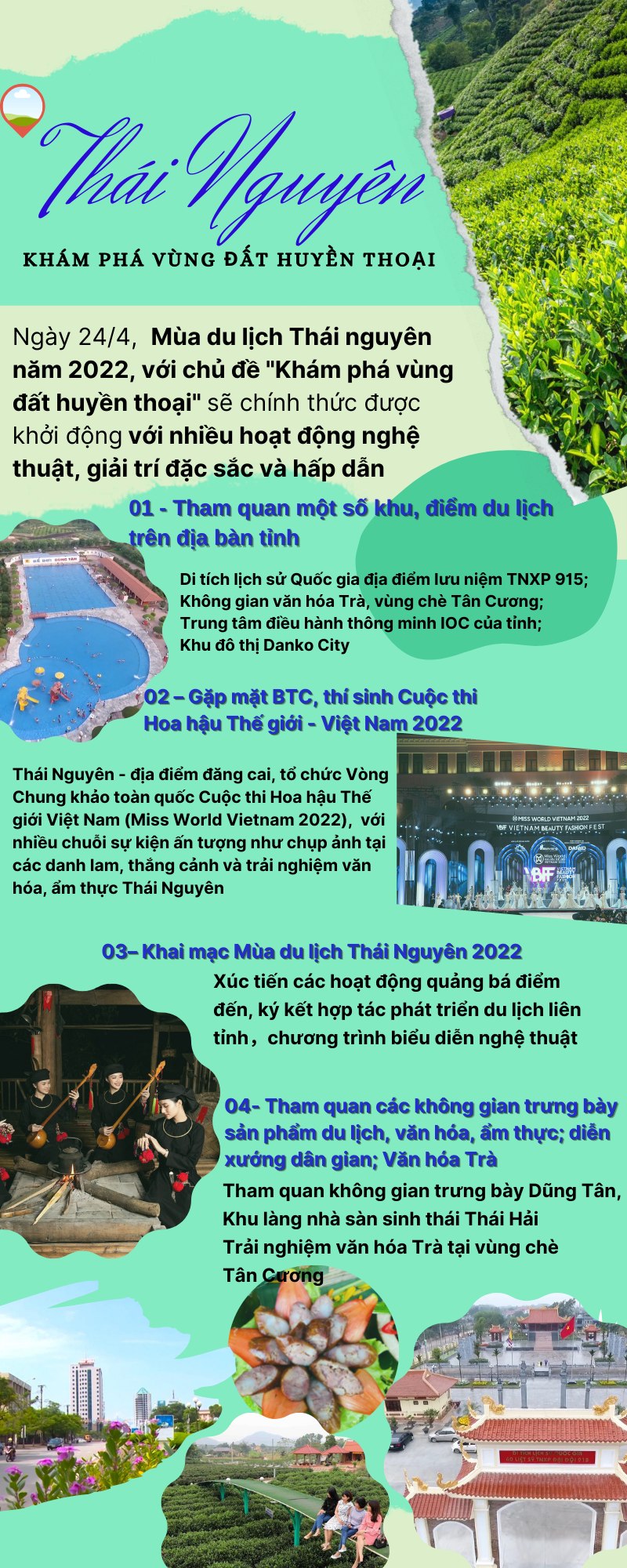 [Infographic]  Thái Nguyên - Khám phá vùng đất huyền thoại