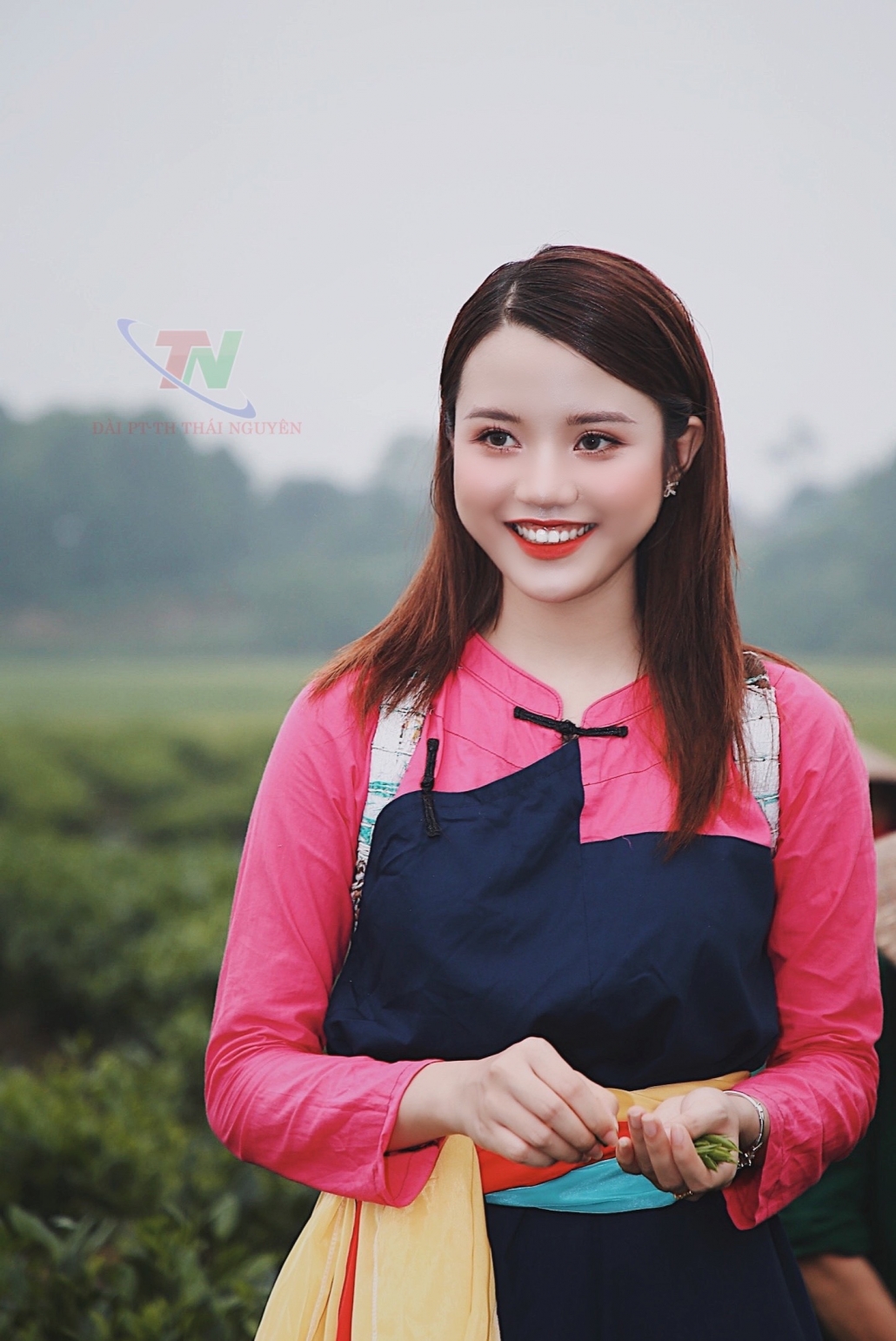 [Photo] Người đẹp Đệ nhất danh Trà Lý Thị Thanh Thúy trải nghiệm ở vùng chè Tân Cương