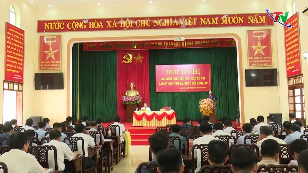 Đoàn Đại biểu Quốc hội tỉnh tiếp xúc với cử tri tại huyện Đại Từ