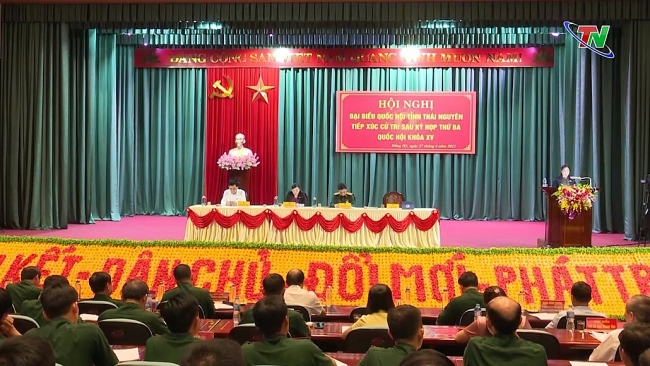 Đại tướng Phan Văn Giang và Đoàn Đại biểu Quốc hội tỉnh tiếp xúc cử tri sau kỳ họp thứ 3, Quốc hội khóa XV