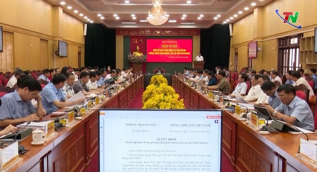 Công bố Quyết định thành lập Ban Chỉ đạo phòng, chống tham nhũng, tiêu cực tỉnh Thái Nguyên