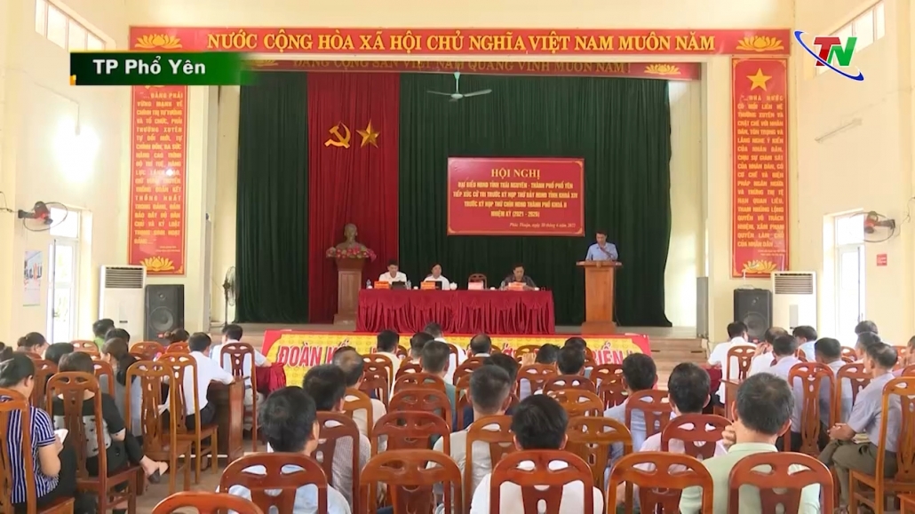 Đại biểu HĐND tỉnh tiếp xúc cử tri Tp Phổ Yên