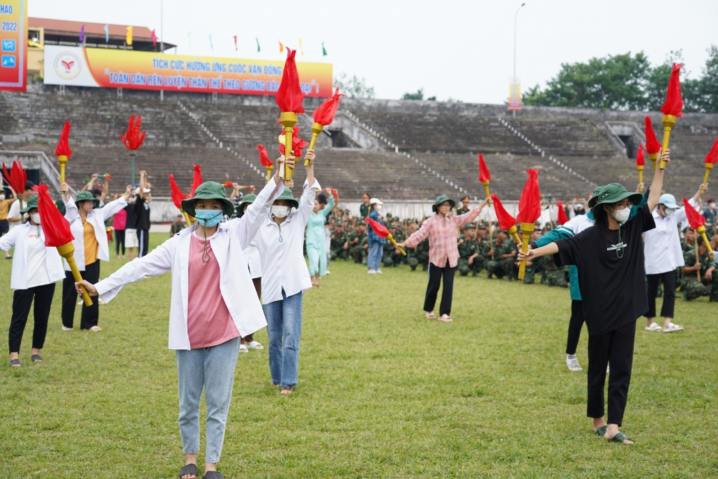 [Photo] Tích cực tập luyện chuẩn bị cho Đại hội Thể dục thể thao tỉnh Thái Nguyên
