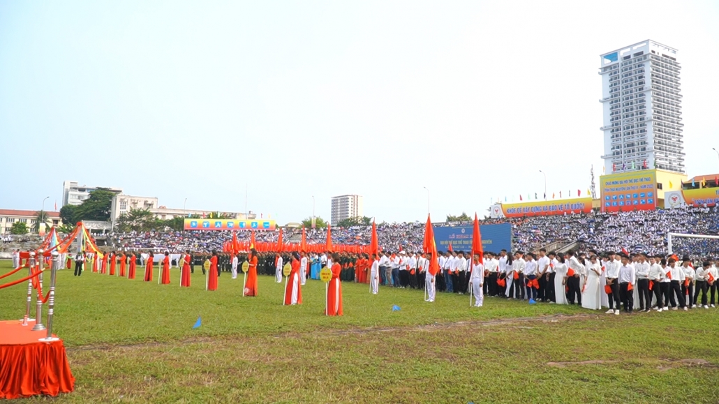 [Photo] Những hình ảnh ấn tượng tại Lễ Khai mạc Đại hội Thể dục thể thao tỉnh Thái Nguyên lần thứ IX