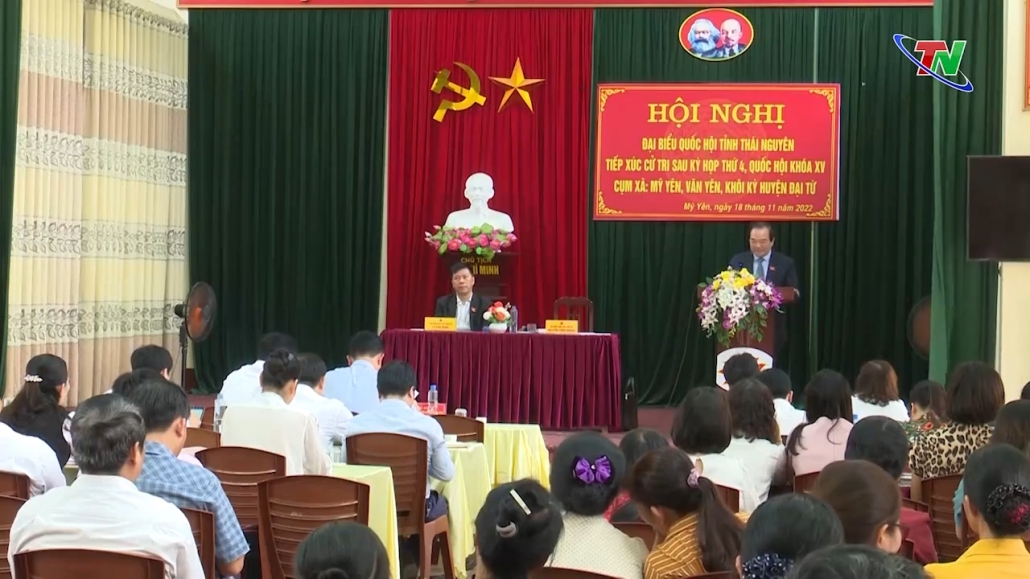 Đoàn Đại biểu Quốc hội tỉnh tiếp xúc với cử tri huyện Đại Từ