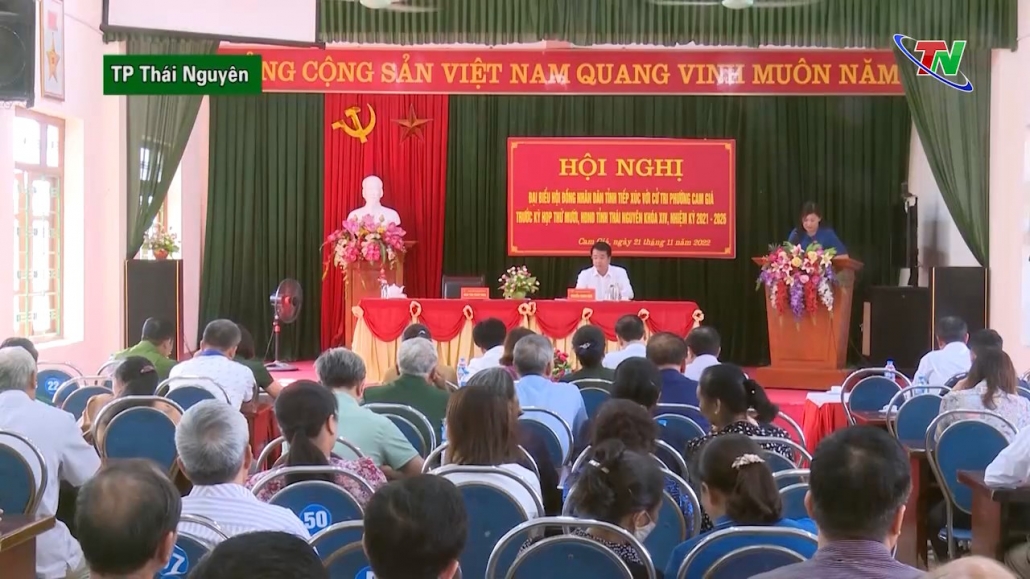 Đoàn đại biểu HĐND tiếp xúc cử tri tại Phường Cam Giá, TP Thái Nguyên