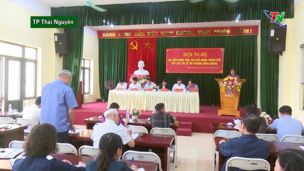 Tiếp xúc cử tri tại phường Đồng Quang, TP Thái Nguyên