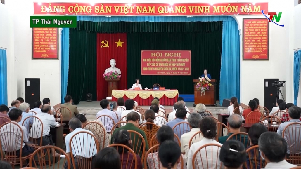 Đại biểu HĐND tỉnh tiếp xúc cử tri phường Tân Thành, thành phố Thái Nguyên