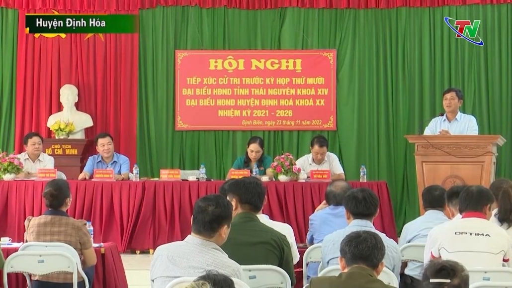 Đại biểu HĐND tỉnh tiếp xúc cử tri xã Định Biên, huyện Định Hoá