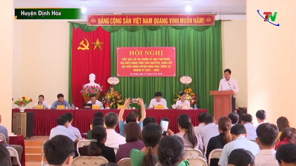 Đại biểu HĐND tỉnh tiếp xúc cử tri tại xã Tân Dương, huyện Định Hoá