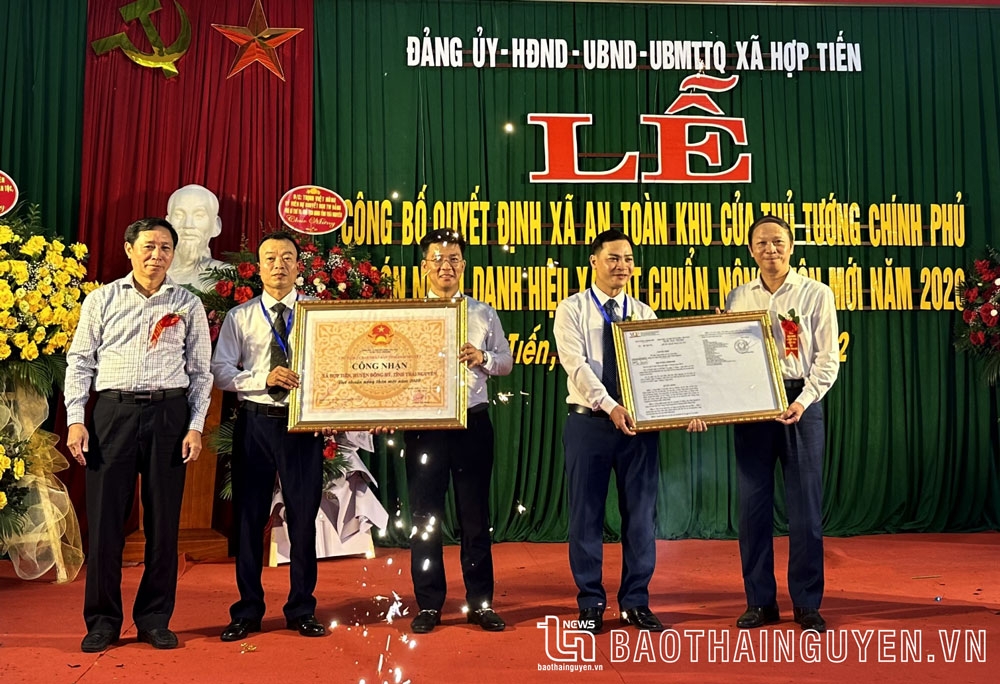 HOP TIEN RECOGNIZED AS ATK COMMUNE AND NEW RURAL AREA