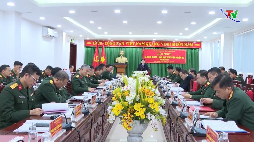 Đảng ủy Quân sự tỉnh ra nghị quyết lãnh đạo thực hiện nhiệm vụ năm 2023