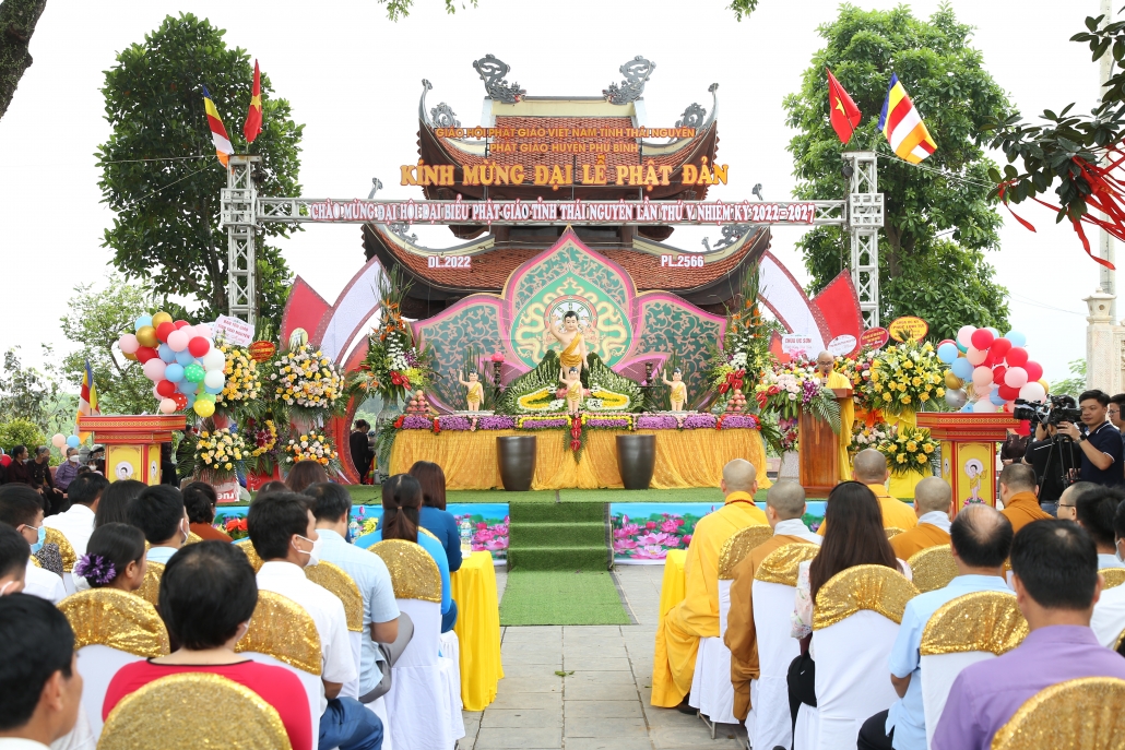 Đại lễ Phật đản - Phật lịch 2566 - Dương lịch 2022 tại Phú Bình, tỉnh Thái Nguyên