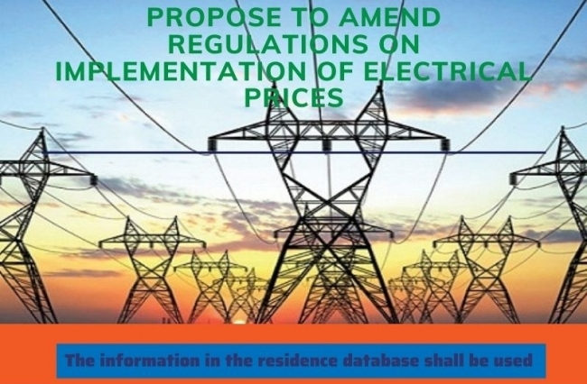 [Infographic] Propose to amend regulations on implementation of electrical prices