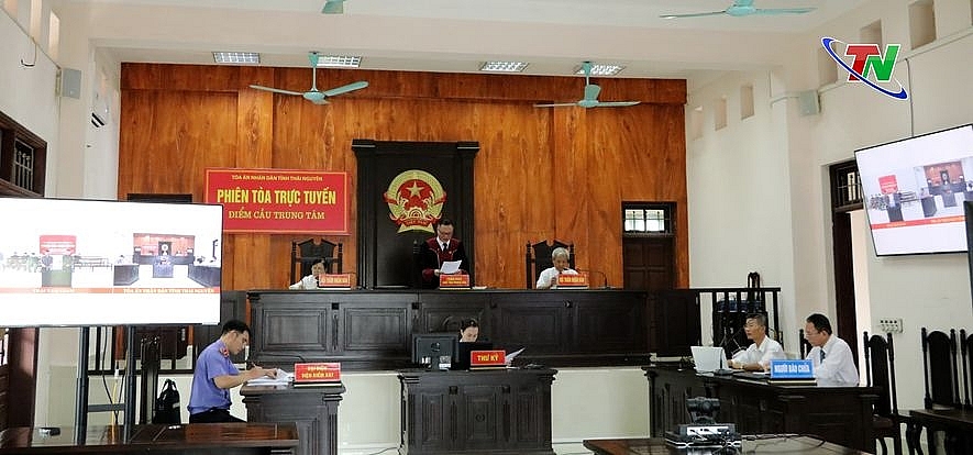 Thái Nguyên: Lần đầu tiên tổ chức phiên tòa trực tuyến