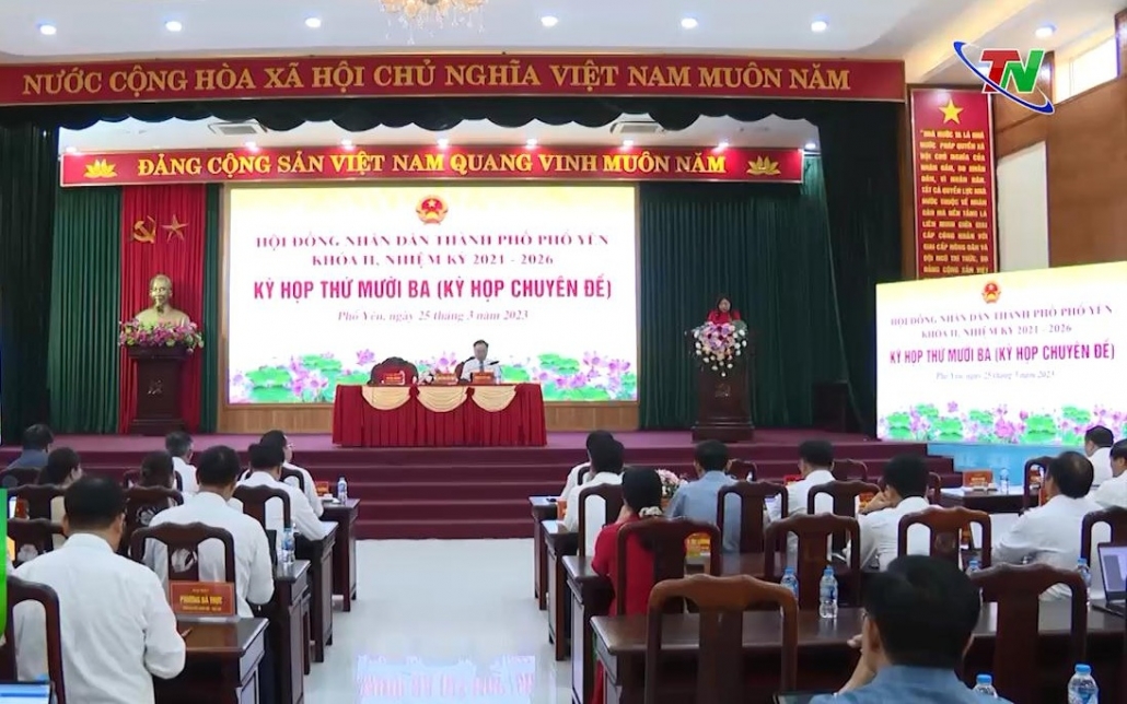 Kỳ họp chuyên đề thứ 13, HĐND TP Phổ Yên khoá II, nhiệm kỳ 2021-2026