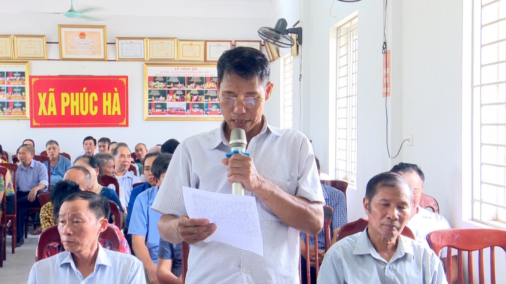 Đại biểu HĐND tỉnh, TP Thái Nguyên tiếp xúc cử tri xã Phúc Hà
