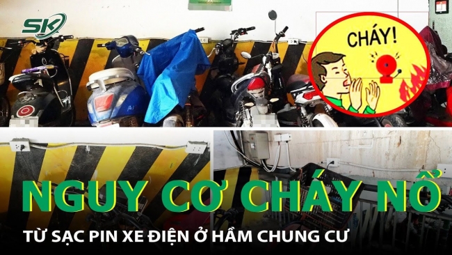 Khuyến cáo nguy cơ cháy nổ từ thói quen cắm sạc pin xe máy, xe đạp điện qua đêm