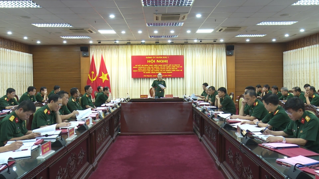 Đảng ủy Quân khu 1 sơ kết 5 năm thực hiện Nghị quyết số 33 và Nghị quyết số 29 của Bộ Chính trị