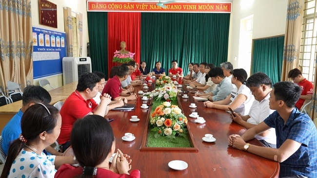 Hội Chữ thập đỏ tỉnh Chungnan Hàn Quốc tổ chức các hoạt động hỗ trợ tại huyện Phú Bình