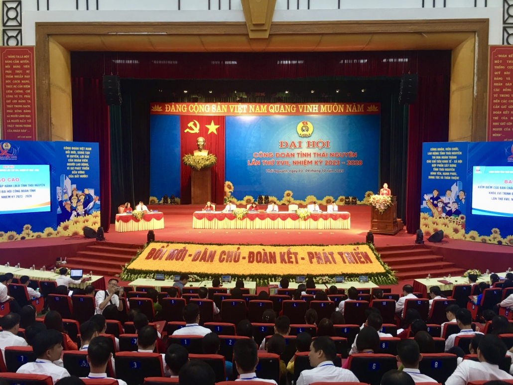 Ngày làm việc thứ nhất Đại hội Công đoàn tỉnh Thái Nguyên