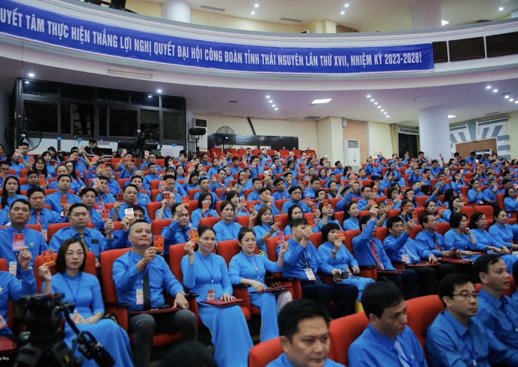 [Photo] Đại hội đại biểu Công đoàn tỉnh Thái Nguyên lần thứ XVII, nhiệm kỳ 2023-2028