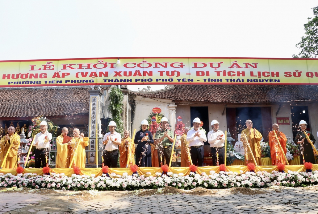 Lễ khởi công Dự án tu bổ di tích lịch sử quốc gia chùa Hương Ấp