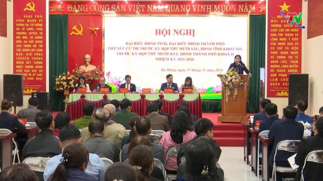 Tiếp xúc cử tri trước Kỳ họp thứ 16, HĐND tỉnh Thái Nguyên khoá XIV