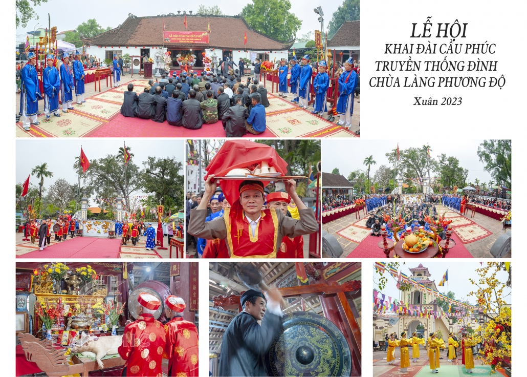 Opening the altar to pray for blessings - cultural beauty in Xuan Phuong, Phu Binh