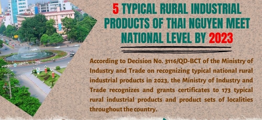 5 typical rural industrial products of Thai Nguyen meet national level by 2023