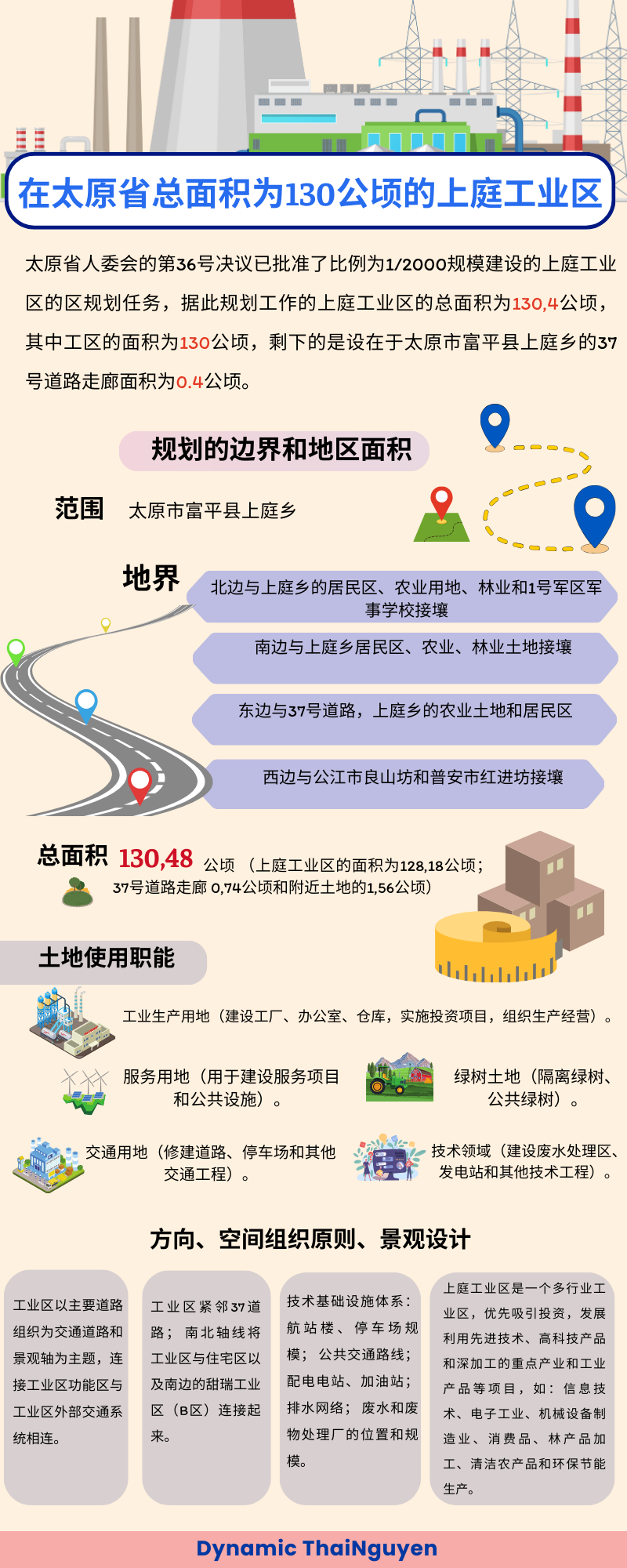 [图标新闻】在太原省总面积为130公顷的上庭工业区