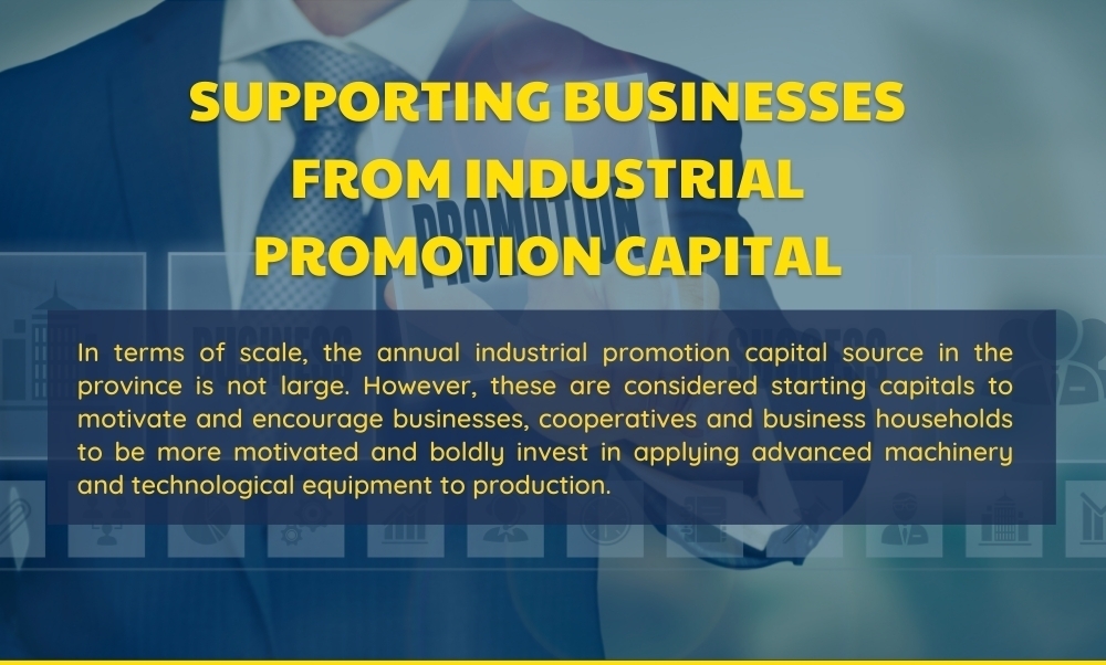 Supporting businesses from industrial promotion capital