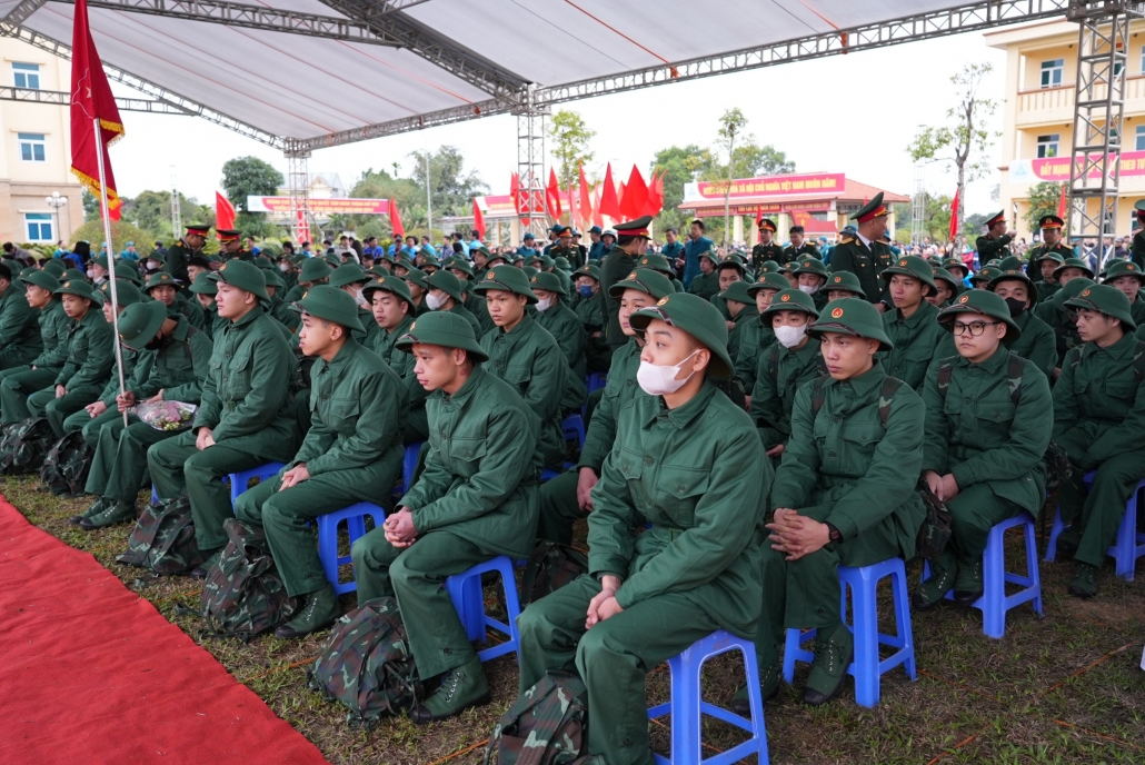 [Trực tuyến] Thái Nguyên: Trên 2.000 thanh niên ưu tú lên đường nhập ngũ