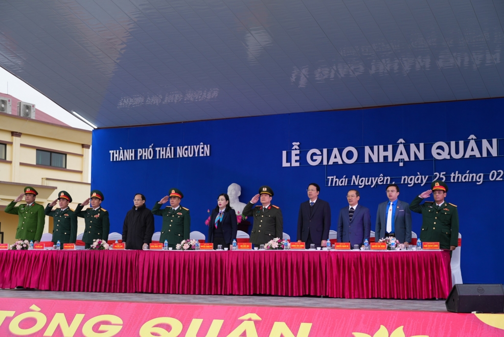[Photo] Những hình ảnh ấn tượng tại Lễ Giao nhận quân tỉnh Thái Nguyên năm 2024