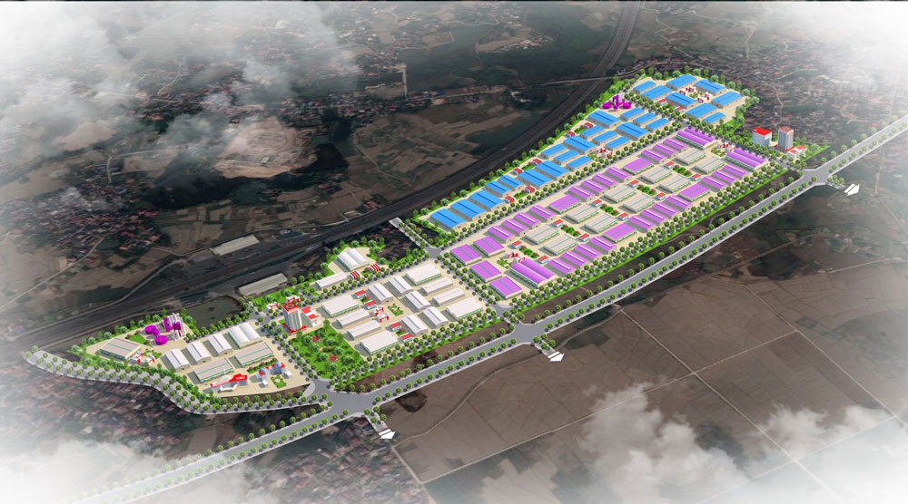 Ground levelling and technical infrastructure construction of Tan Phu 2 Industrial Cluster reach 60% of plan
