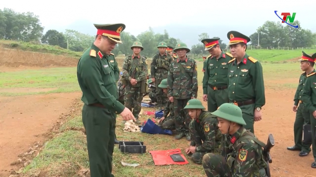 Tư lệnh Quân khu 1 kiểm tra Bộ CHQS tỉnh Thái Nguyên
