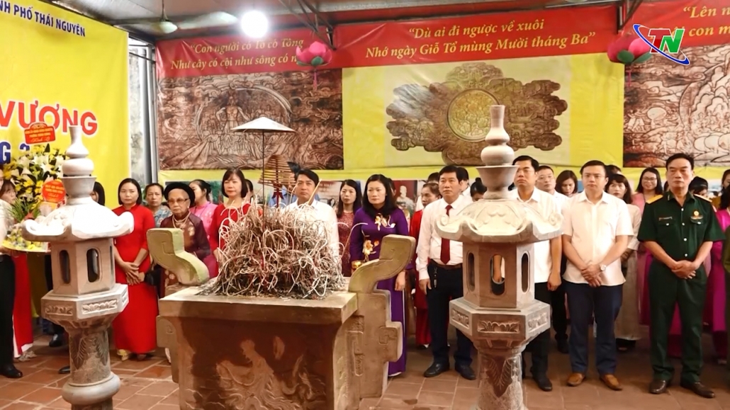 Trang trọng Lễ giỗ Tổ tại đình Hùng Vương, thành phố Thái Nguyên