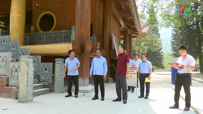 Chủ tịch UBND tỉnh kiểm tra dự án cải tạo, sửa chữa nhà tượng niệm Chủ tịch Hồ Chí Minh