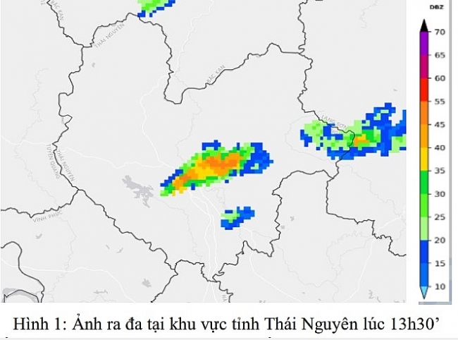 Cảnh báo dông, tố, lốc, sét, mưa đá và mưa lớn cục bộ tỉnh Thái Nguyên