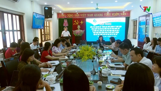 Đoàn công tác Hội Liên hiệp Phụ nữ Việt Nam làm việc tại Thái Nguyên