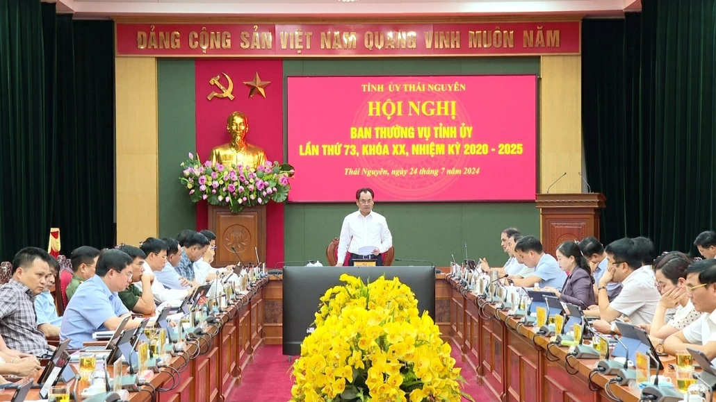 Hội nghị Ban Thường vụ Tỉnh ủy lần thứ 73