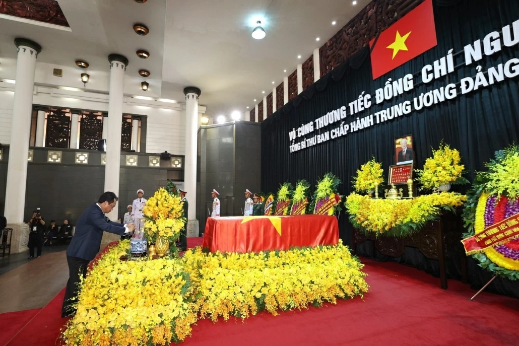 Đảng bộ, Chính quyền, nhân dân các dân tộc tỉnh Thái Nguyên viếng Tổng Bí thư Nguyễn Phú Trọng