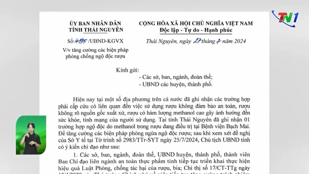 Tăng cường các biện pháp phòng chống ngộ độc rượu