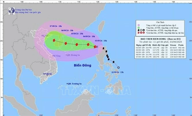 Thủ tướng yêu cầu khẩn trương ứng phó bão số 3