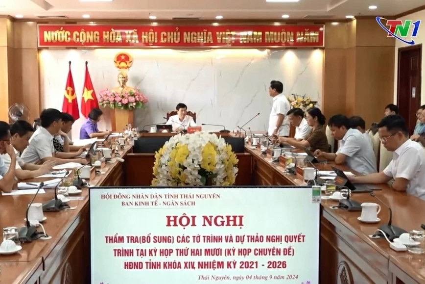 Thẩm tra (bổ sung) các Tờ trình và dự thảo Nghị quyết trình tại Kỳ họp thứ hai mươi HĐND tỉnh khoá XIV