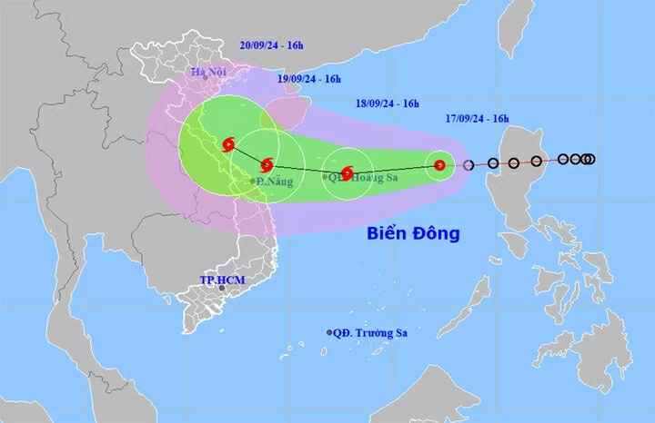 Dự báo Biển Đông sắp đón bão số 4, hướng về miền Trung