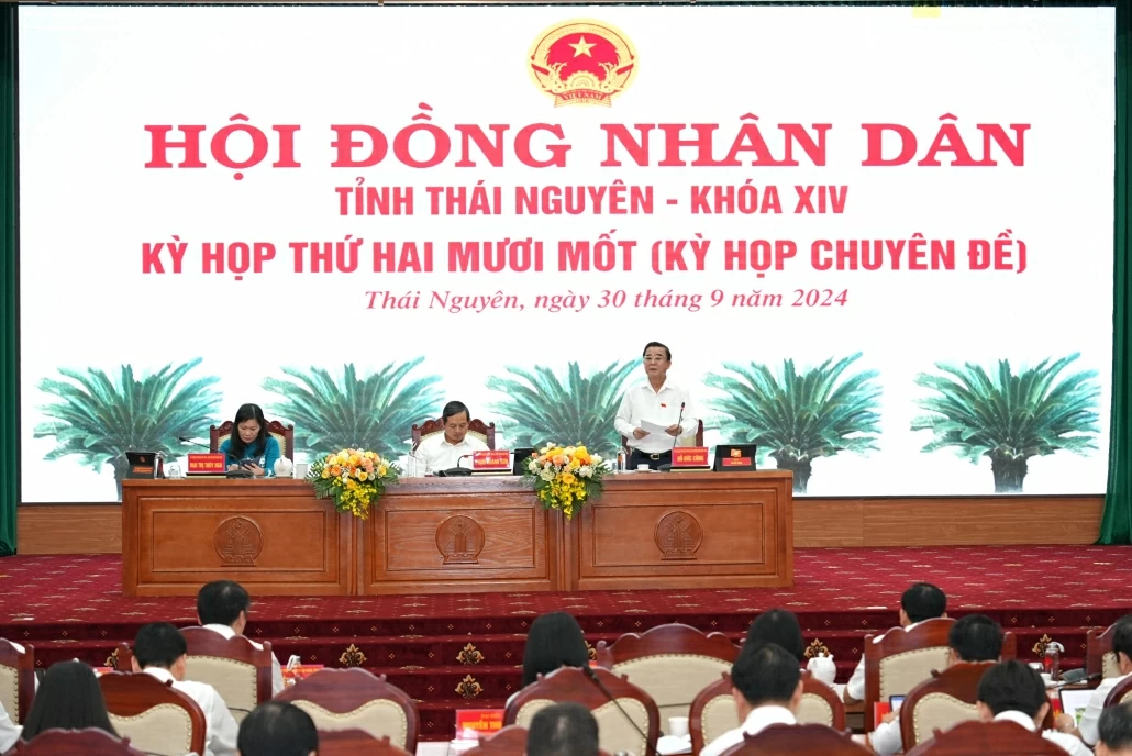 Kỳ họp thứ Hai mươi mốt (Kỳ họp chuyên đề), HĐND tỉnh Thái Nguyên Khoá XIV