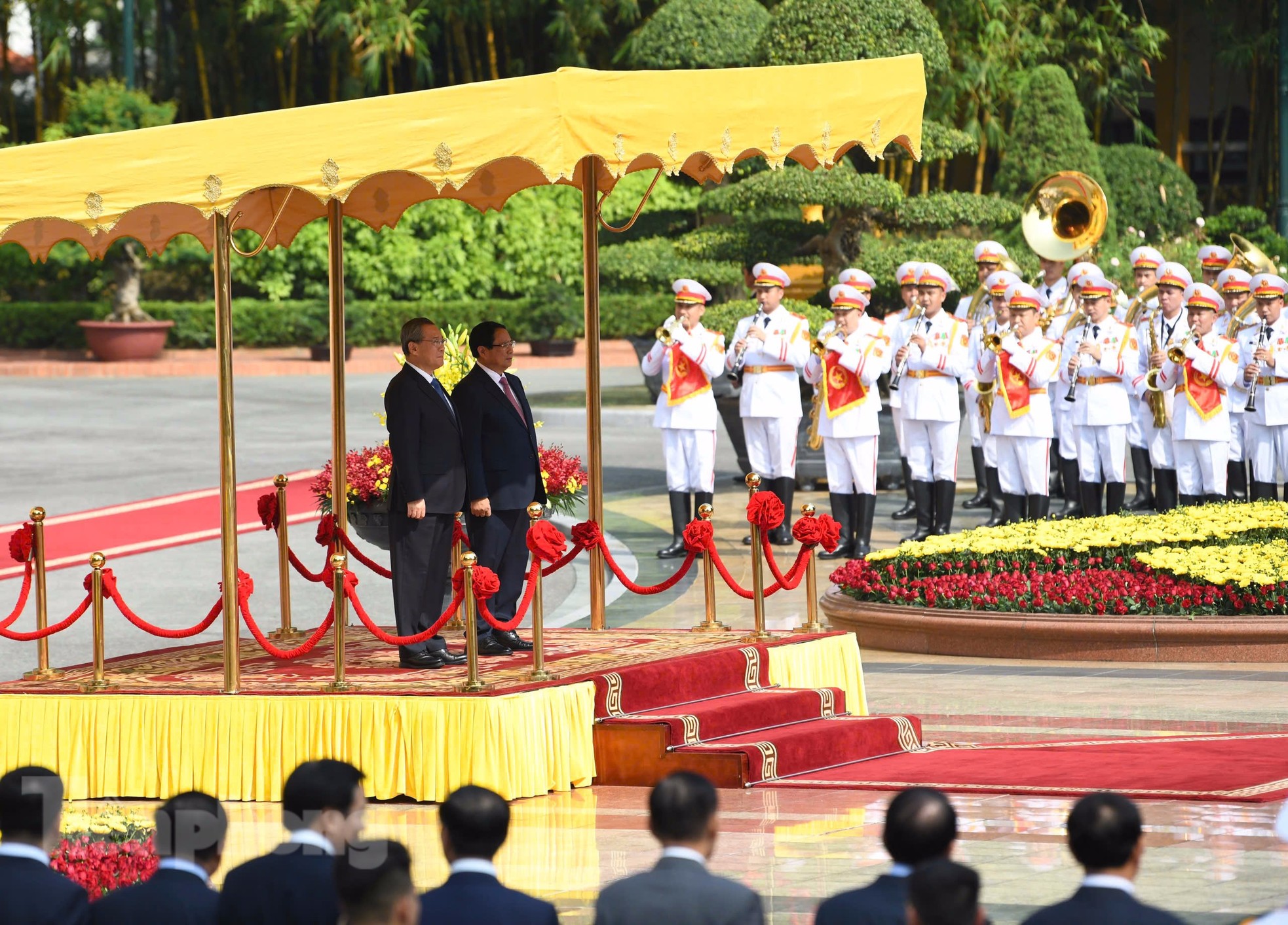 Thủ tướng Phạm Minh Ch&iacute;nh chủ tr&igrave; lễ đ&oacute;n Thủ tướng Trung Quốc L&yacute; Cường ảnh 7