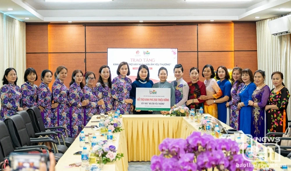 Donating funds to build “Shelters of love” for poor women